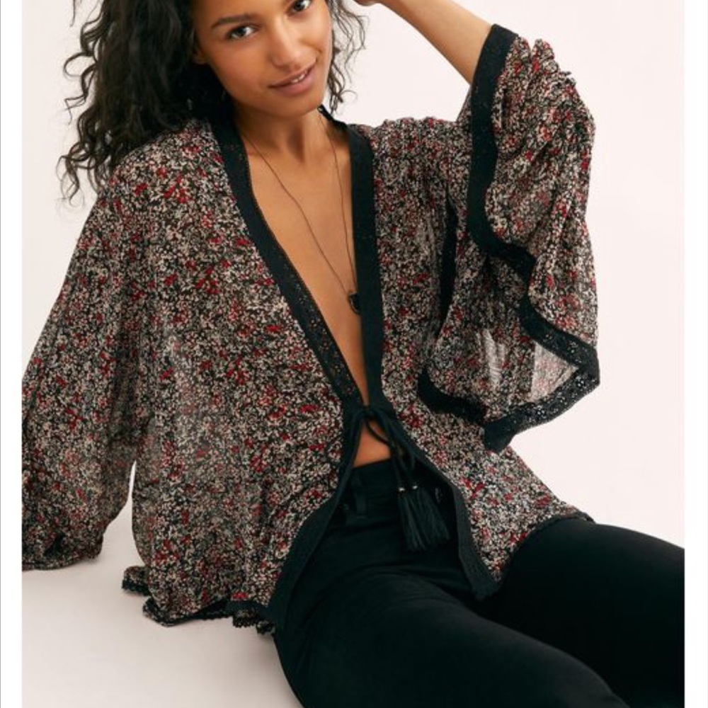 Free People Lola Kimono Top NWT